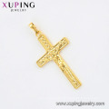 33769 Hot sales popular 24k gold color cross pendant